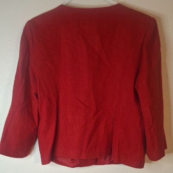 Kim Rogers Red Blazer Structured Tailored Design size 14 - Picture 3 of 5